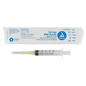Syringe - Non-Safety with Needle - Luer Lock