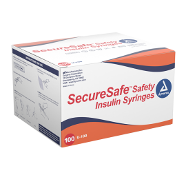 SecureSafe Safety Insulin Syringe - 0.5 ml (New Mechanism)