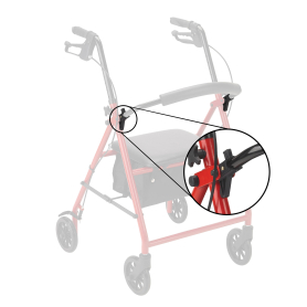 Rollator Backrest Pivot Bracket