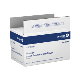 Aloetex Latex Exam Gloves with Aloe, Powder-Free