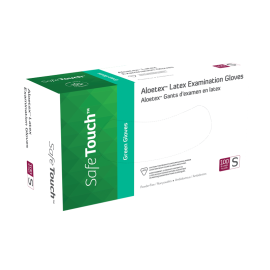 Aloetex Latex Exam Gloves with Aloe, Powder-Free