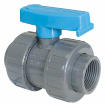 VALVE DOUBLE UNION F-THREADED PVC 2.1/2 " 
