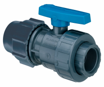 VALVE SINGLE UNION PVC METRICx F-THREADED 32 PE-1" BSP