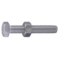 BOLT/NUT SET (2) FOR SADDLE 20-25 SS 30L X 6 DIA 