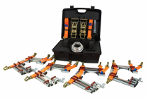 SADDLE CLAMP 250-1200MM STRAPS FOR CLAMPING PLATES ≥180MM INCL. STRAPS/RATCHETS/SUITCASE