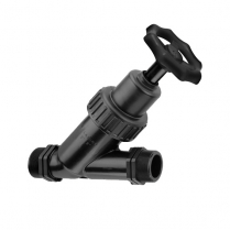 VALVE ANGLE SEAT M-THREADED PP 3/4"