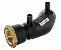 45D ELBOW FEMALE TRANSITION EF BRASS 32-1"