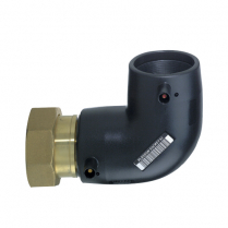 90D ELBOW FEMALE FREE NUT TRANSITION EF BRASS 25-3/4" 