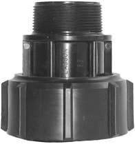 BARREL UNION ADAPTOR M-THREADED METRIC 32-3/4"