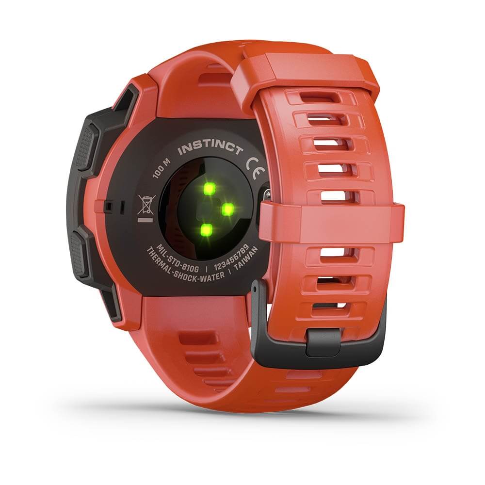 Garmin Instinct, GPS Watch, Flame Red