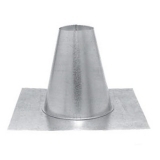 Stove Pipe PV Roof Flashing Tall Cone, 3"