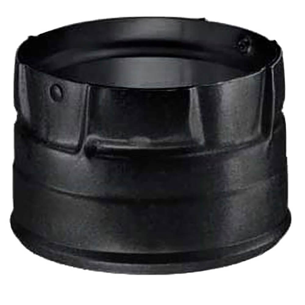Stove Pipe PV Clean-Out Tee Cap Black, 4" Front