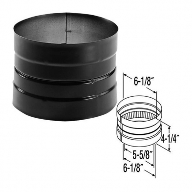  DuraBlack Double-Skirted Stove top Adapter