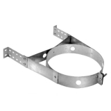 Stove Pipe DT Wall Strap Adjustable SS, 6"