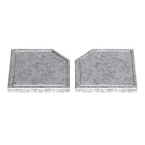 Osburn Steatite Cooking Plates, 8 1/2" X 8 1/2", 2 Pieces