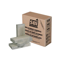 Osburn Part Firebrick, 4"x8" X 1 1/4" Refractory