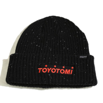 Hat Toyotomi Logo Black w/ White Beanie