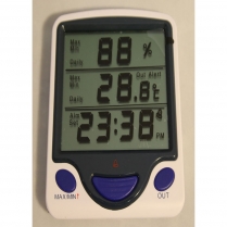 Thermometer Jumbo Display Hygro-Thermometer Clock w/ Sensor