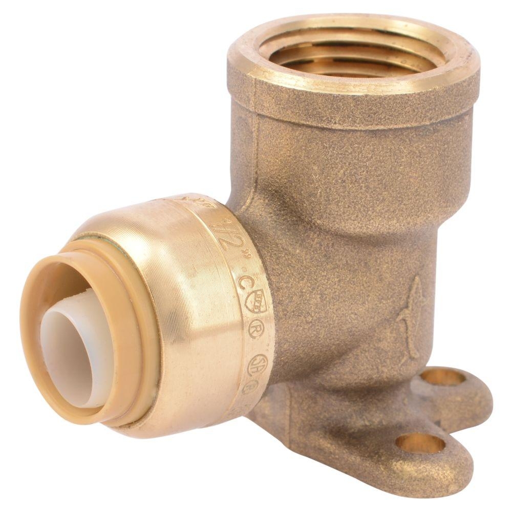 XFITTING 1/2" PEX A X 3/4" Female Elbow With Drop Ear – Brass Expansion Fitting
