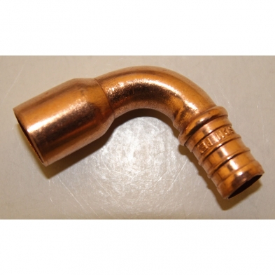 XLE33MC Pex Fittings Sweat Elbow Copper Male 1/2" x 1/2"