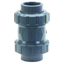Cone Check, Spring Loaded, PVC/FKM, 1.5"
