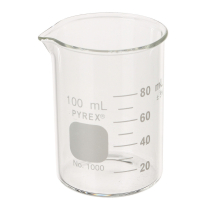 Beaker, Glass, 100mL, 12-Pack