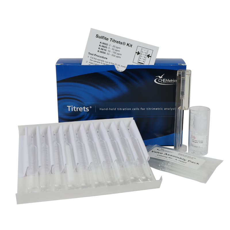 Sulfite Titrets® Test Kit (2-20 ppm)