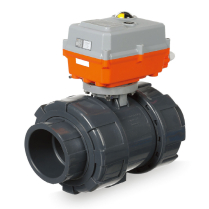 APS 3" SCH80 PVC Motorized Ball Valve Power Open/C