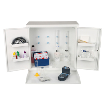 Test Cabinet, Metal, 4 Buret