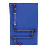 Value Line Coupon Rack, 4 Pass, Rotameter,Blue